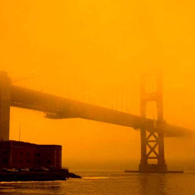 ciel californie orange apocalyptique 2020 pont