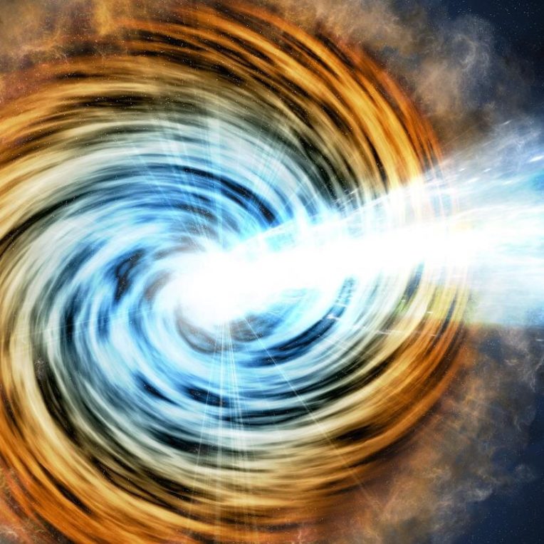 decouverte blazar galaxie trou noir rare datant 12 milliards annees
