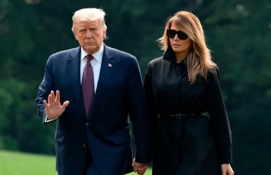 président trump femme positifs coronavirus Covid-19