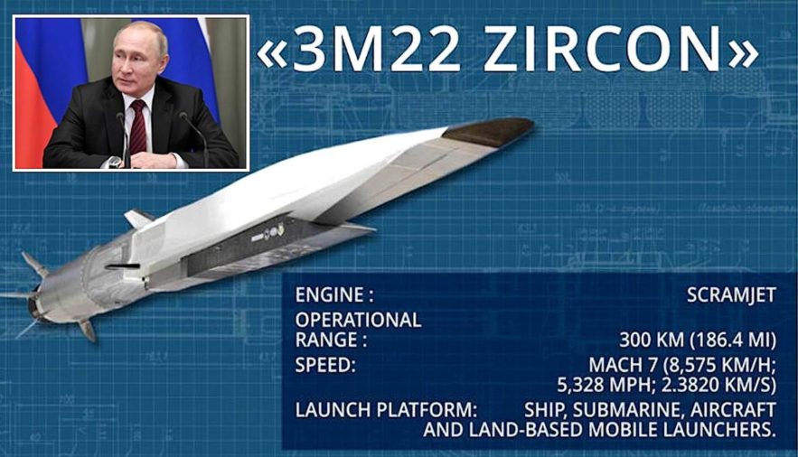 russie lancement essai reussi nouveau missile hypersonique zircon fiche caracteristiques techniques