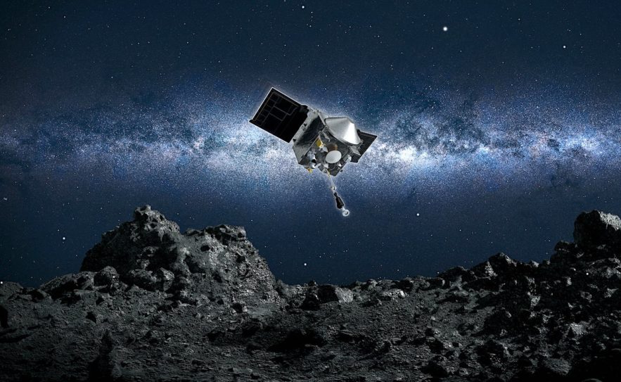 sonde osiris rex atterrit succes asteroide bennu cellecte echantillons