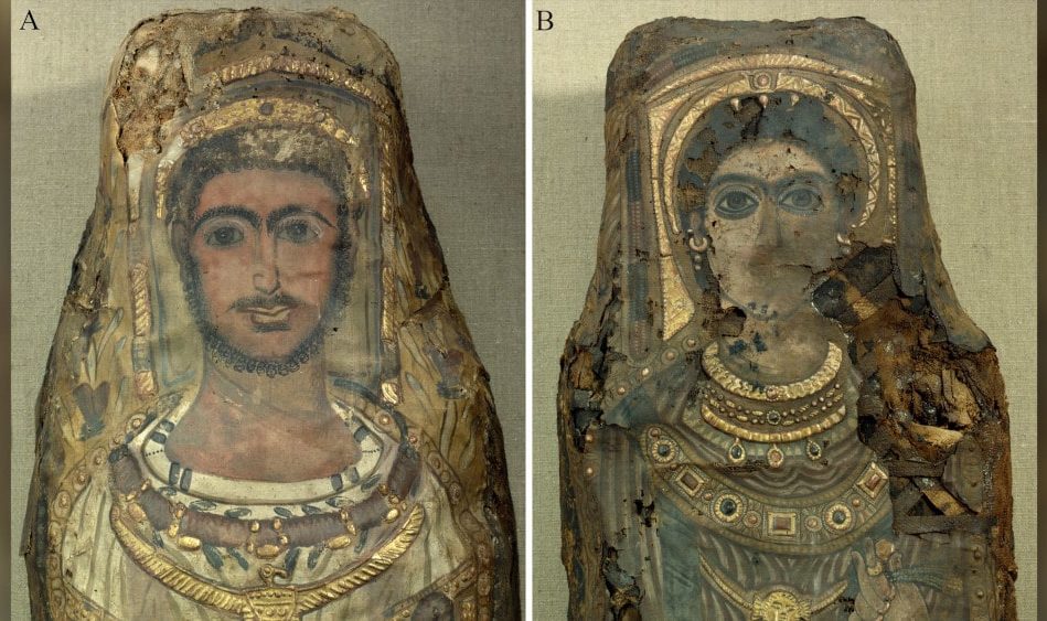 momie avec portraits