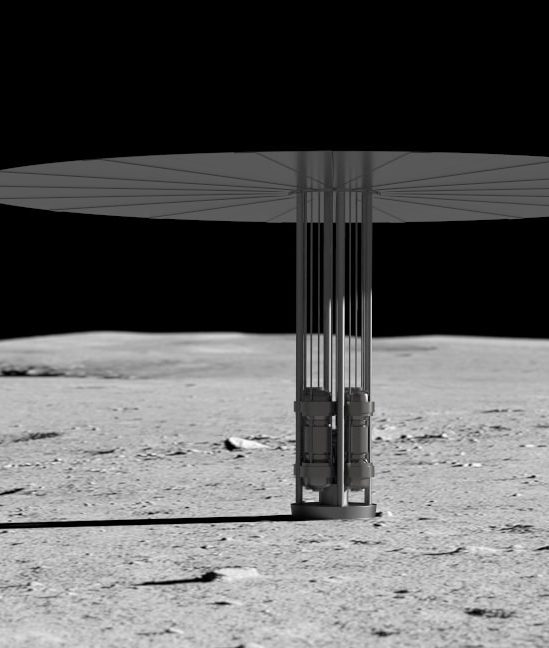 réacteur nucléaire lune nasa