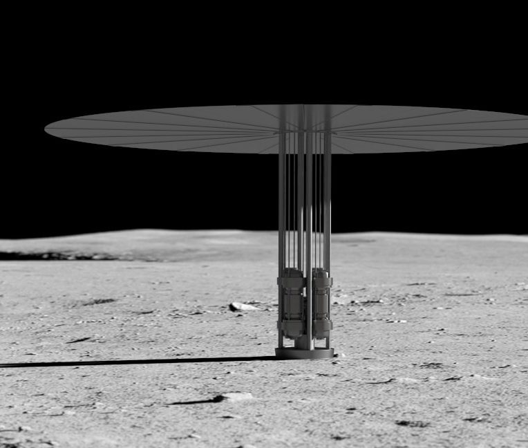 réacteur nucléaire lune nasa
