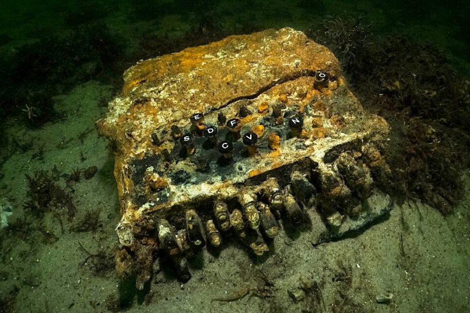 enigma machine codage nazi decouverte mer baltique