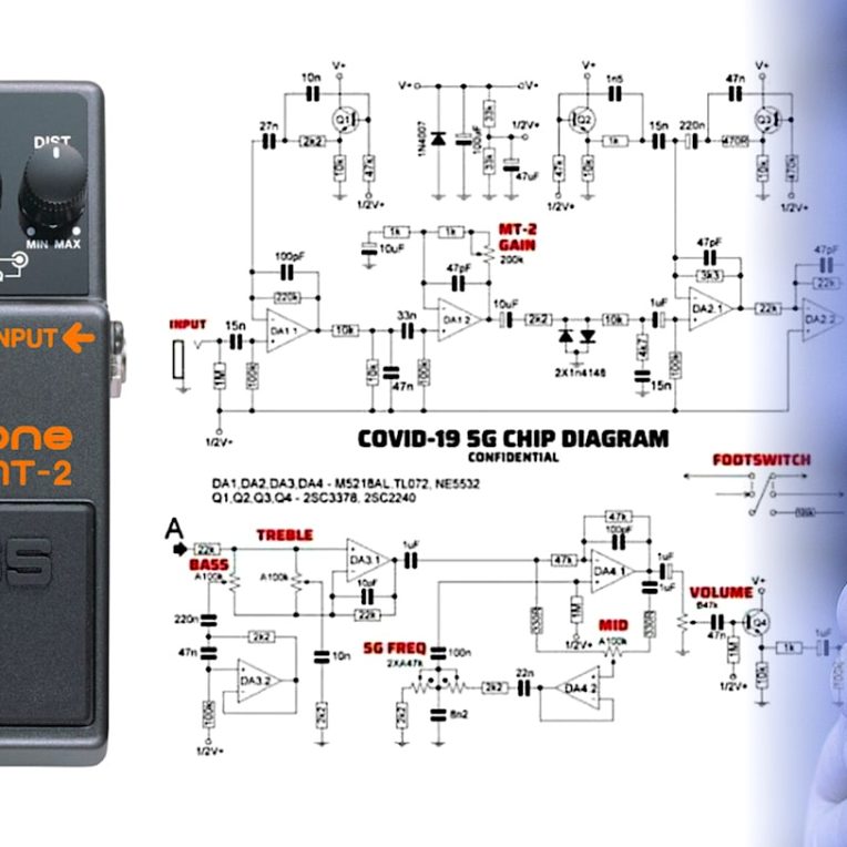 conspirations puce 5g schema electrique devenu viral pedale guitare electrique