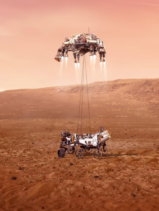 arrivée rover perseverance mars