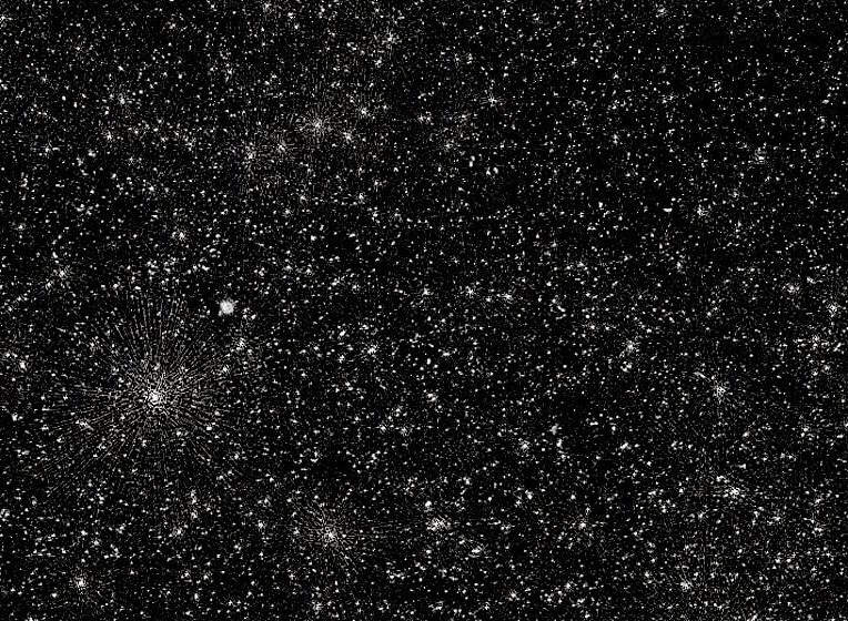 image trous noirs supermassifs points blancs