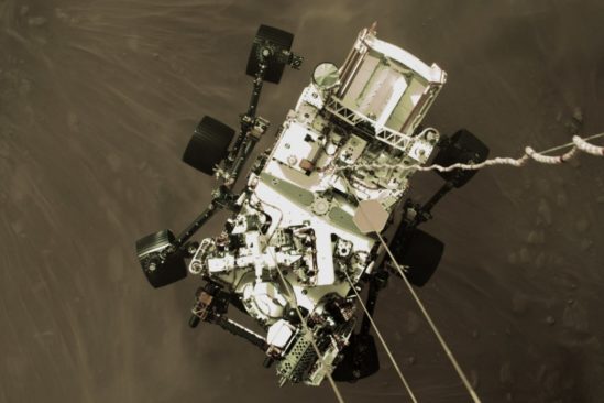 vidéo atterrissage Perseverance Mars