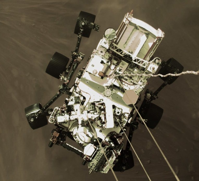 vidéo atterrissage Perseverance Mars