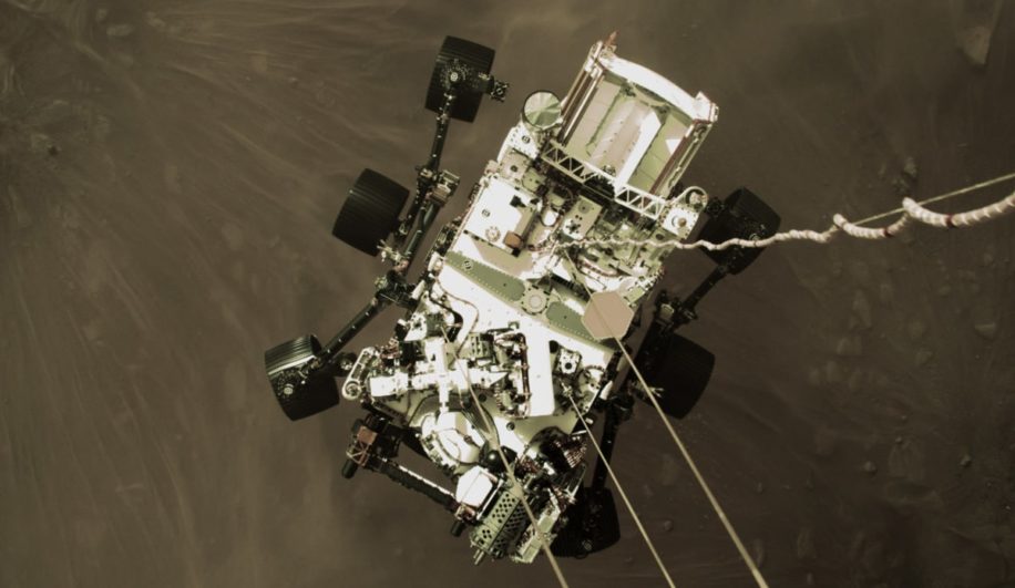 vidéo atterrissage Perseverance Mars