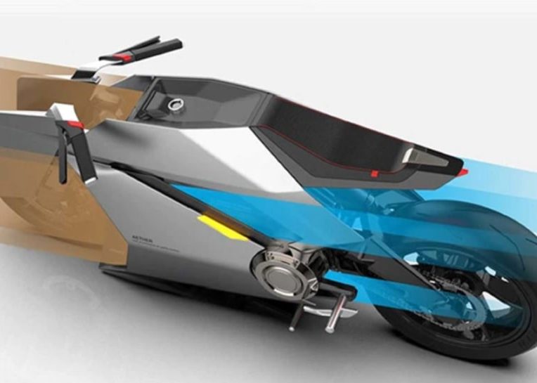 concept moto electrique purificateur air roues