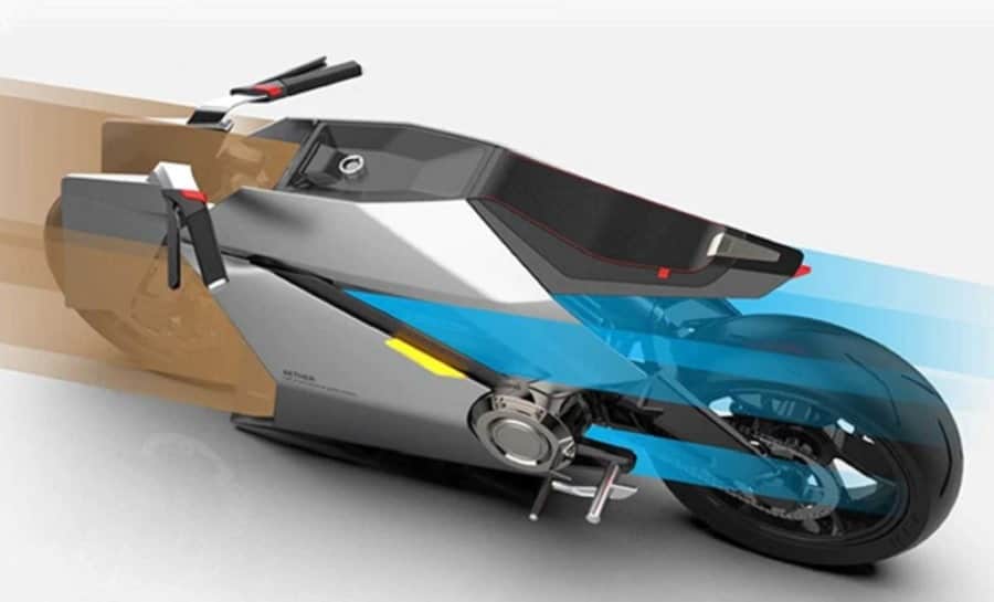 concept moto electrique purificateur air roues