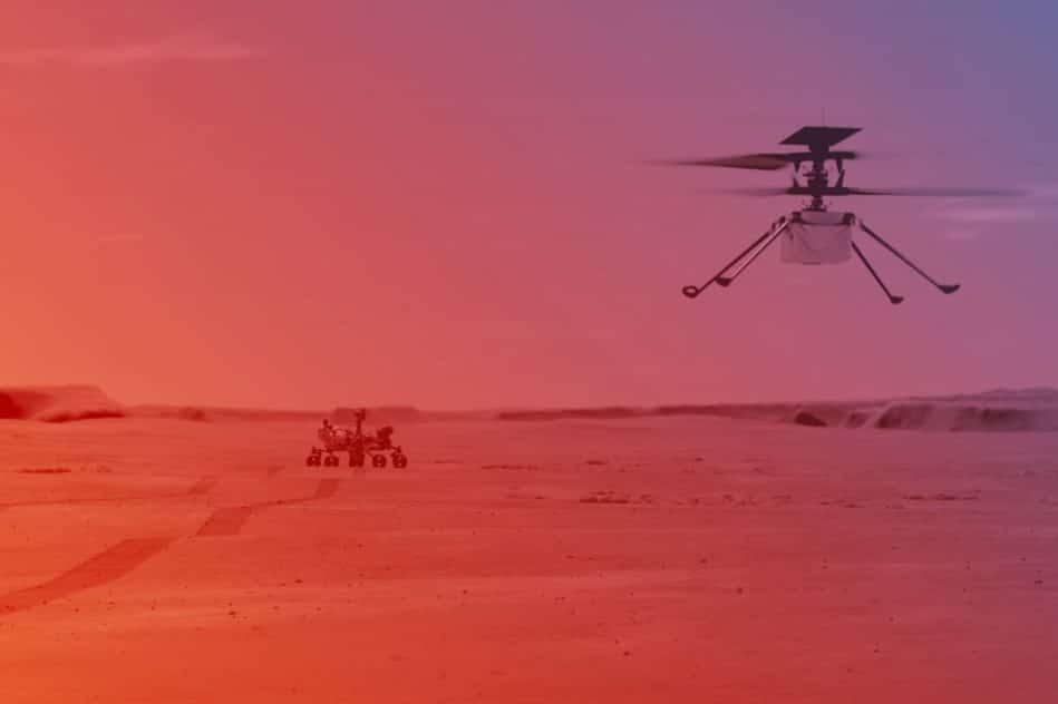 vol hélicoptère Ingenuity Mars