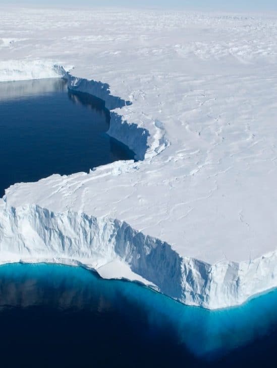 rechauffement climatique tiers plateformes glace antarctique menace effondrer