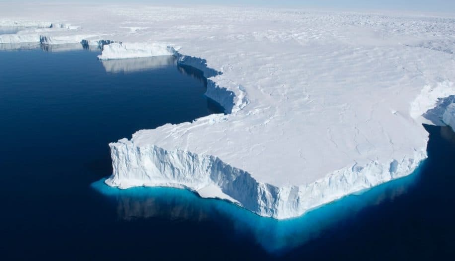 rechauffement climatique tiers plateformes glace antarctique menace effondrer