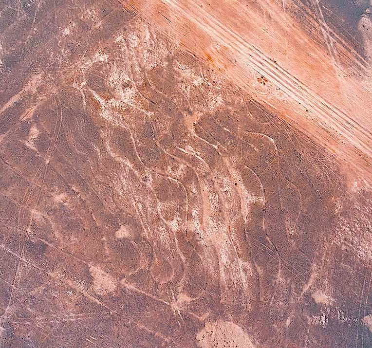 enorme spirale découverte desert indien plus grand dessin jamais realise