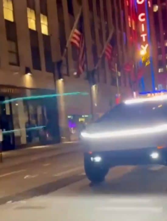 test cybertruck tesla new york