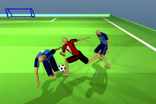 deepmind ai appris personnages virtuels jouer football a partir zero
