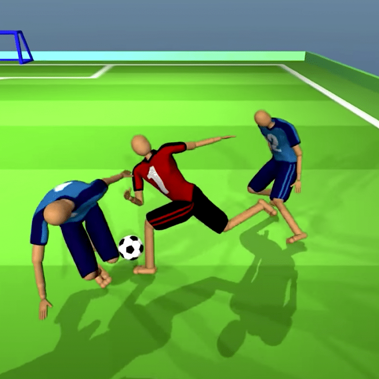 deepmind ai appris personnages virtuels jouer football a partir zero