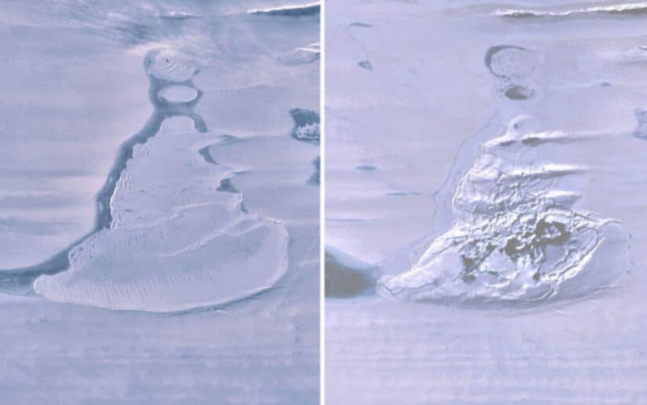 drainage lac antarctique