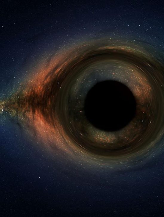 description mathematique trous noirs reflechissent univers