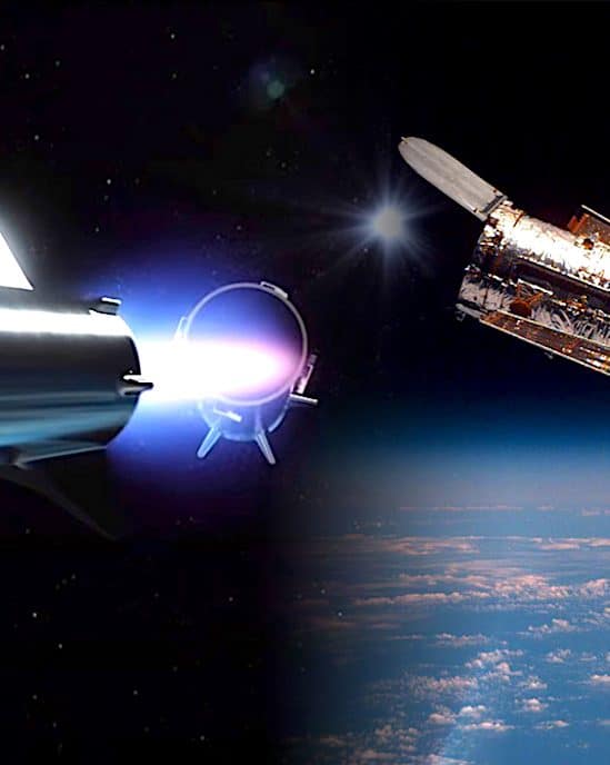 elon musk suggere transformer vaisseau starship en telescope spatial geant