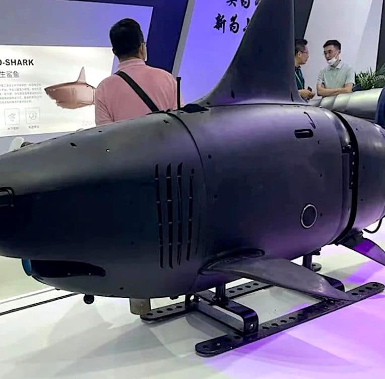 robo-shark sous-marin autonome salon technologie militaire chine