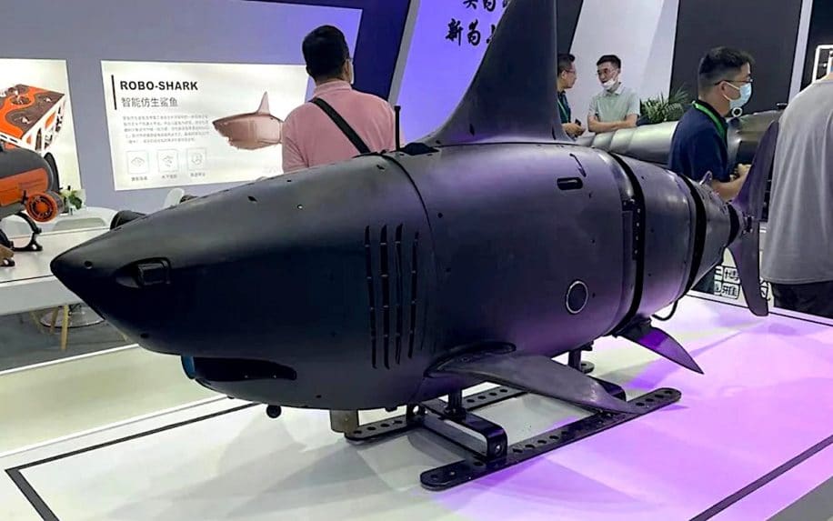 robo-shark sous-marin autonome salon technologie militaire chine