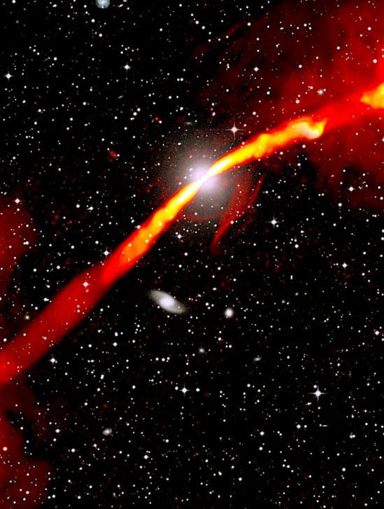 telescope meerkat capture image epoustouflante radiogalaxie