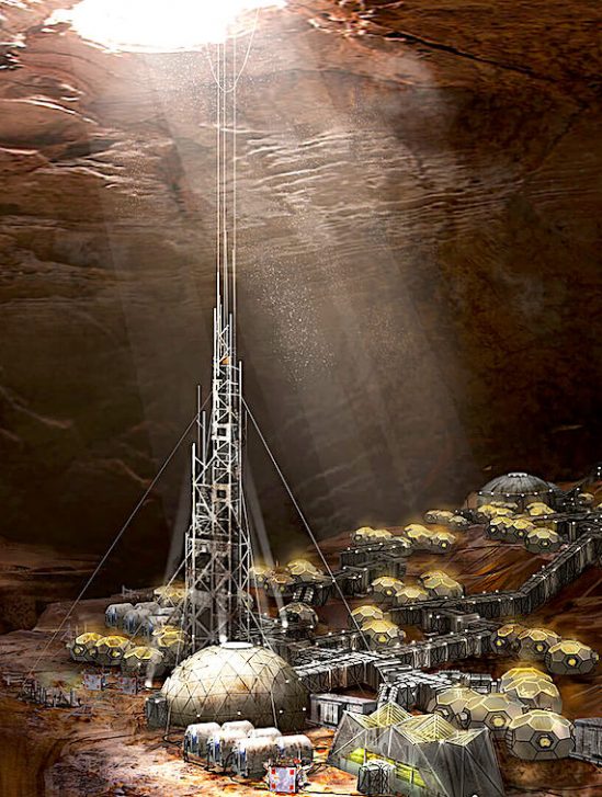 colonisation mars entrees grottes martiennes offriraient protection efficace contre radiations