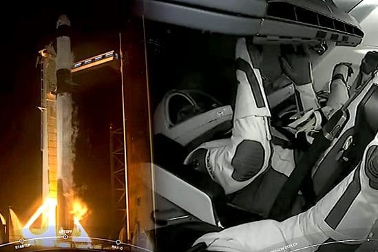 decollage vol spatial touristique SpaceX