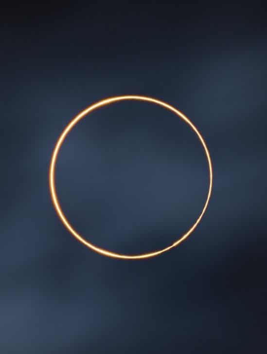 éclipse annulaire gagnant concours photo 2021