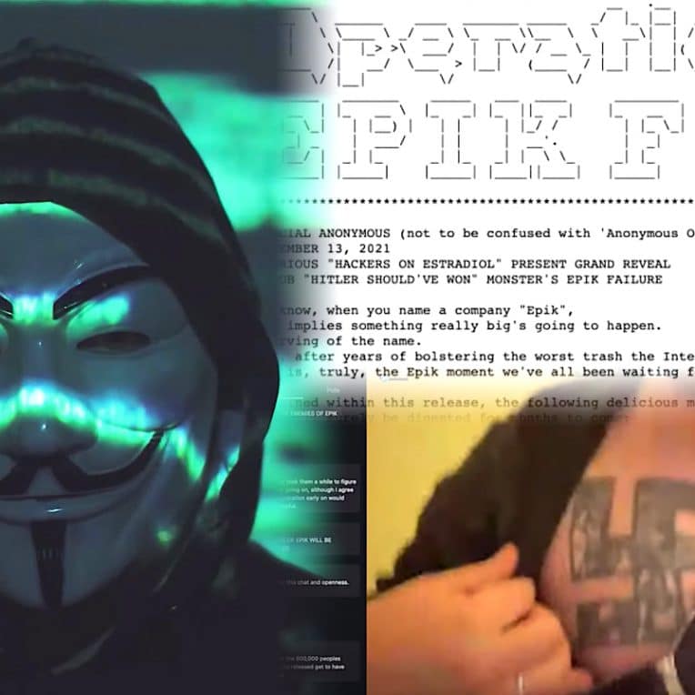neonazis et centaines extremistes demasques apres piratage hebergeur epik