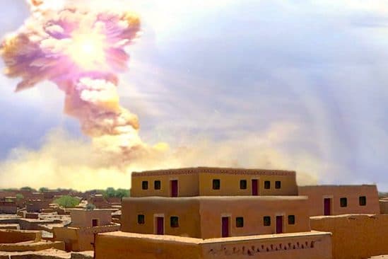 preuve explosion asteroide jordanie vue artiste