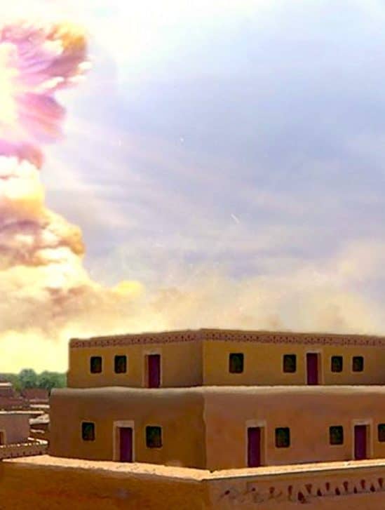 preuve explosion asteroide jordanie vue artiste