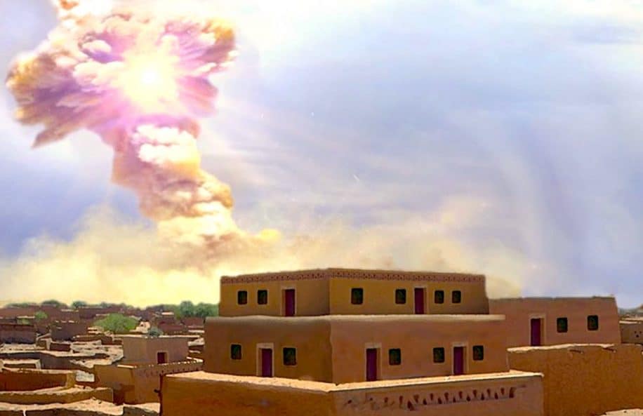 preuve explosion asteroide jordanie vue artiste