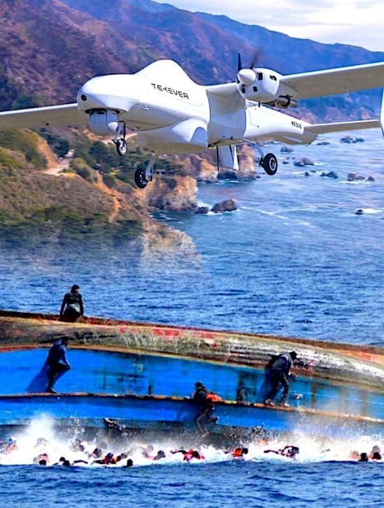 drones pourraient larguer radeaux sauvetage migrants mediterranee
