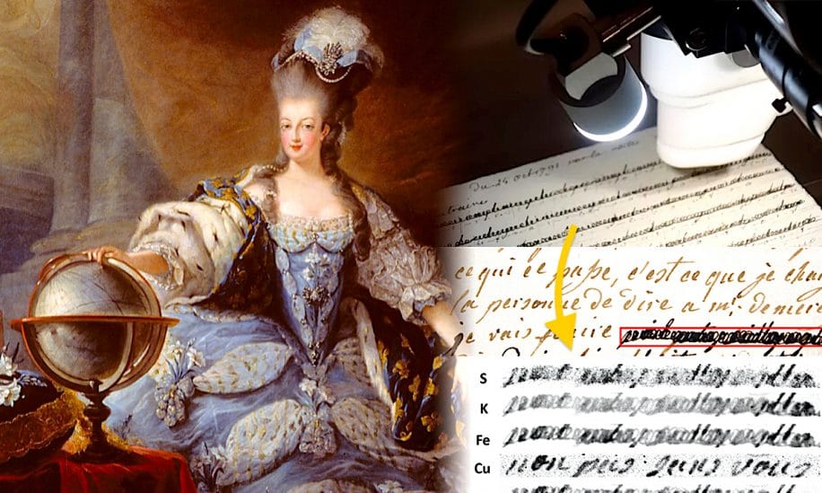marie-antoinette lettres amour censurees revelees rayons x