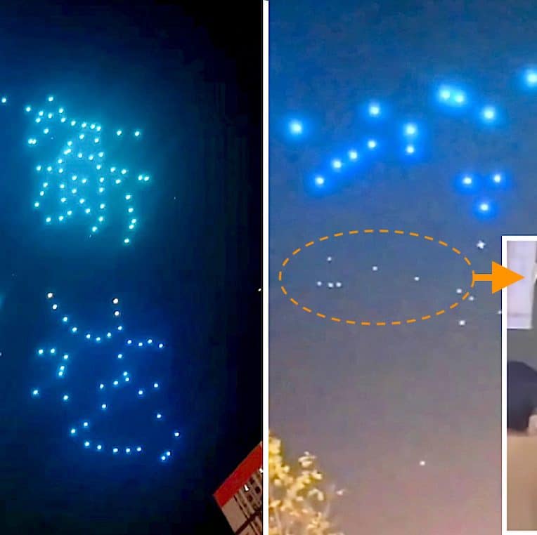 spectacle drones vire cauchemar dizaines engins tombent sur public chine