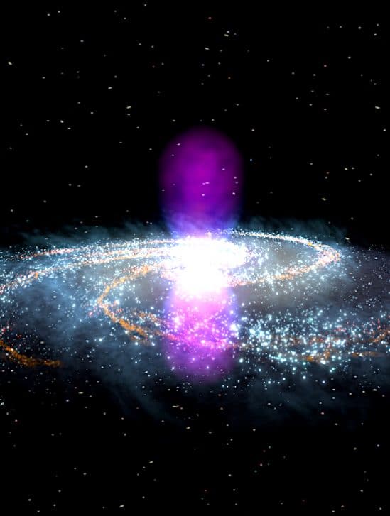 barriere massive separe centre voie lactee rayons cosmiques