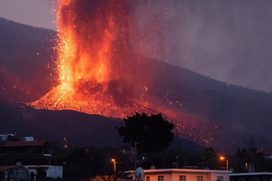 éruption volcan La Palma bombe