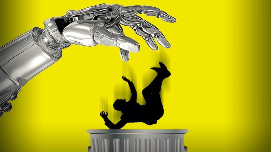 travailleurs humains remplaces robots