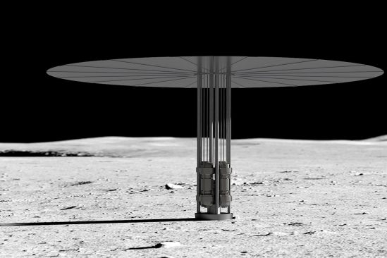 reacteur nucléaire lune nasa