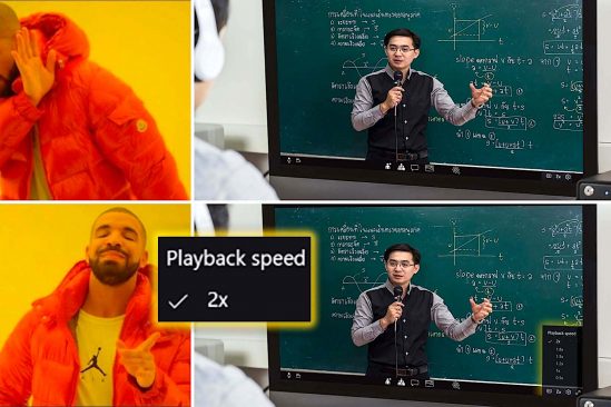 apprentissage regarder deux fois cours vitesse doublee mieux qu une fois vitesse normale