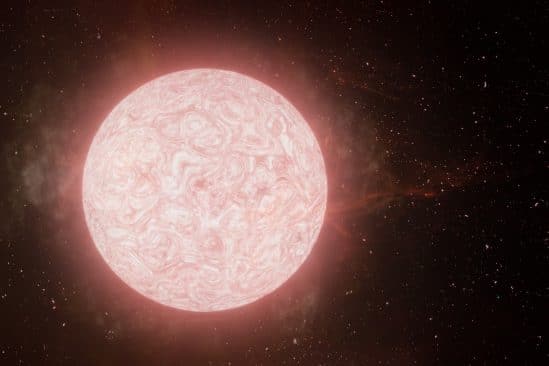 astronomes observent explosion supergeante rouge pour premiere fois