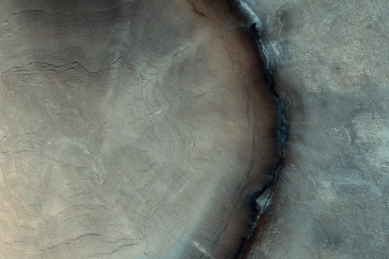 image cratere type souche arbre repere sur mars