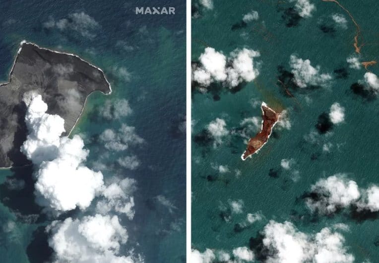 volcan tonga éruption explosive