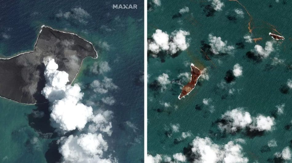 volcan tonga éruption explosive