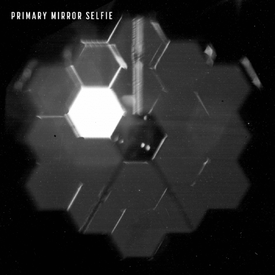 james webb telescope spatial nasa selfie